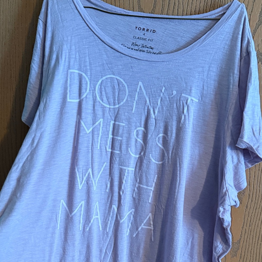 Torrid Women's Lavender Graphic Tee